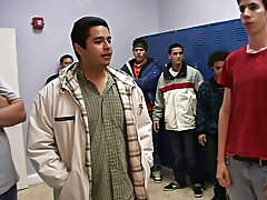 They wrapped things off in the locker room where the two losers had to fuck and suck group sex guy